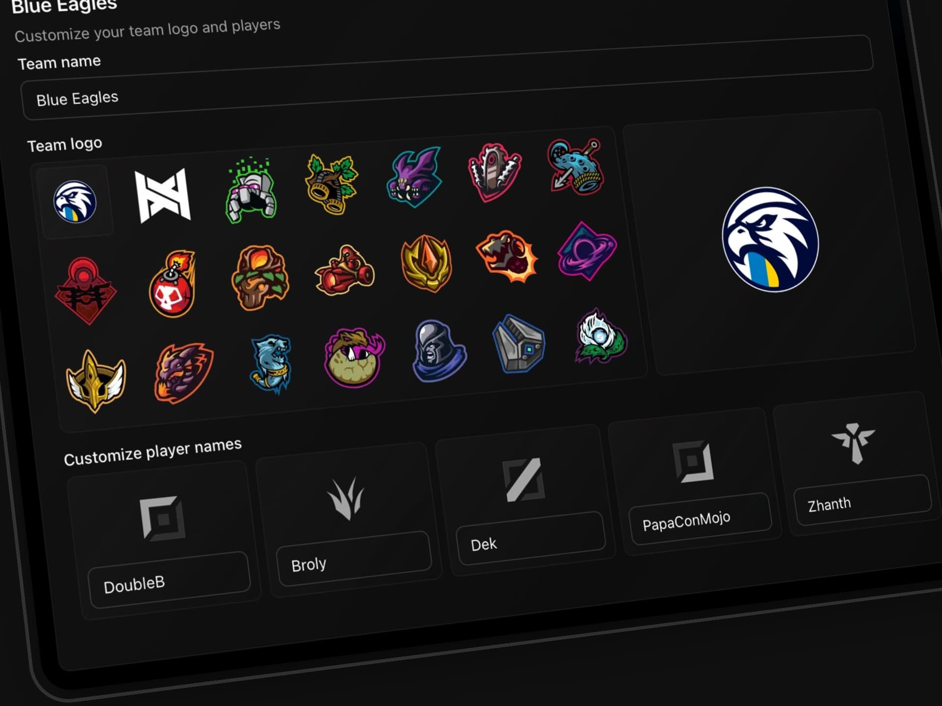 DraftCore fearless draft Team customization
